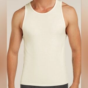 Icebreaker Men's Anatomica Tank Snow New With Tags